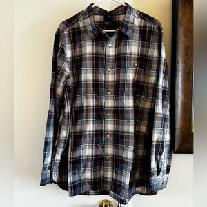 Men’s Blue/ Orange XL North Face Button Down Shirt